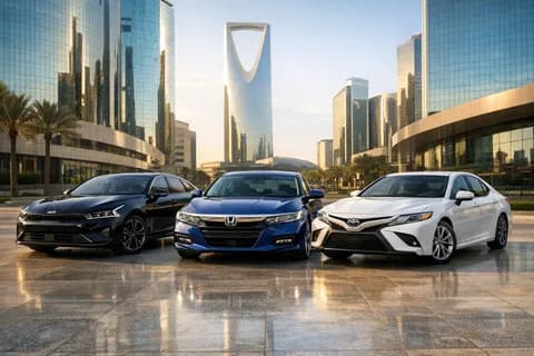 مقارنة كيا كي 5، هوندا أكورد، وتويوتا كامري: أفضل سيدان في السعودية 2025 مقارنة كيا كي 5، هوندا أكورد، وتويوتا كامري: أفضل سيدان في السعودية 2025