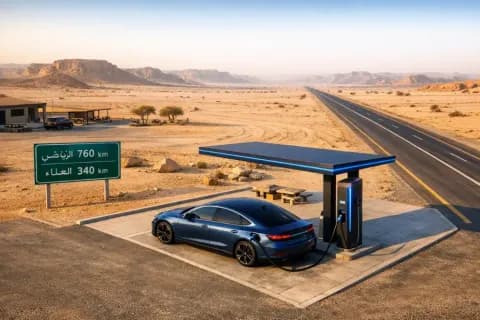Riyadh to AlUla in an EV: A Realistic 2026 Saudi Road Trip With Only 420 Public Chargers Outside Major Cities Riyadh to AlUla in an EV: A Realistic 2026 Saudi Road Trip With Only 420 Public Chargers Outside Major Cities