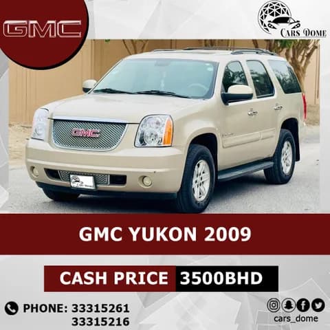جي إم سي يوكون 5.3L دفع رباعي 2009 مستعملة جي إم سي يوكون 5.3L دفع رباعي 2009 مستعملة used_cars.forSale