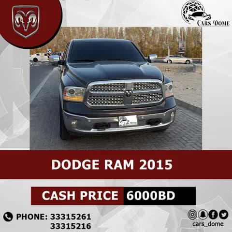 دودج رام 1500 Laramie Crew 5.7L 2015 مستعملة دودج رام 1500 Laramie Crew 5.7L 2015 مستعملة used_cars.forSale