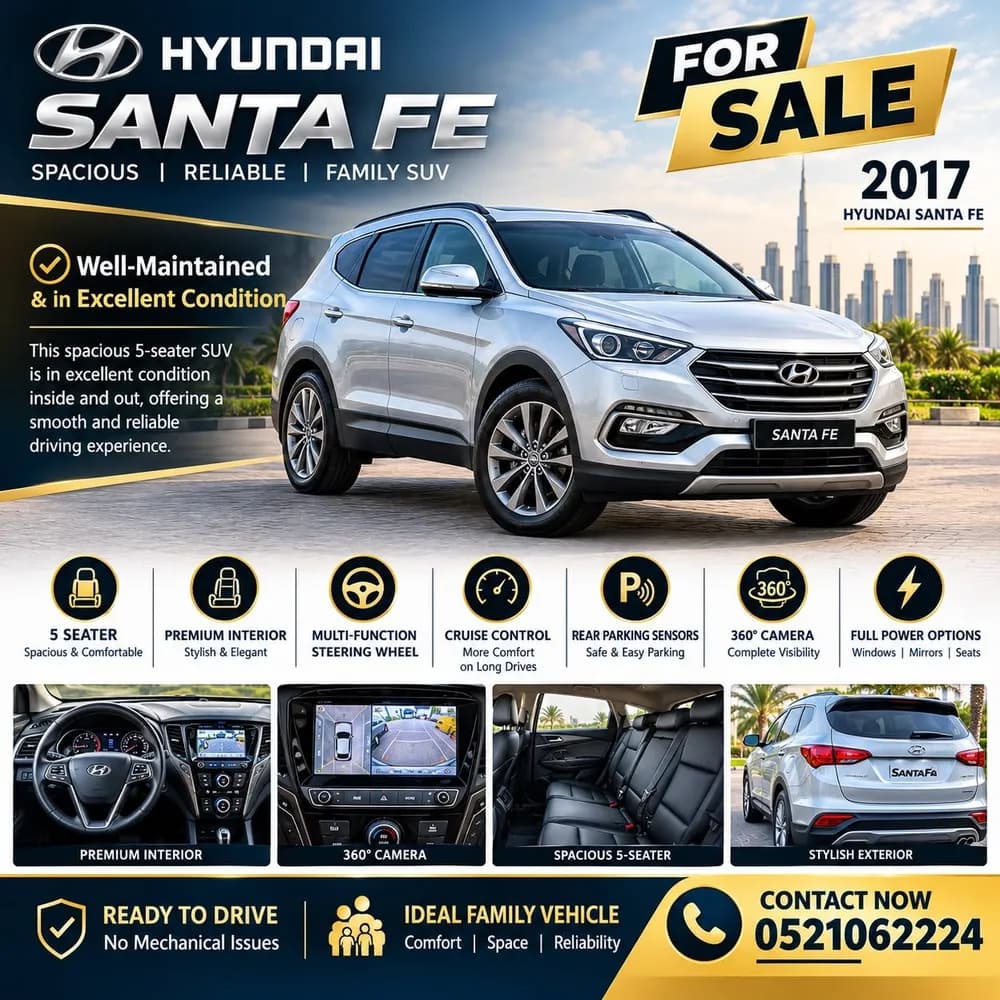 Used Hyundai Santa Fe 2.4L FWD 2017