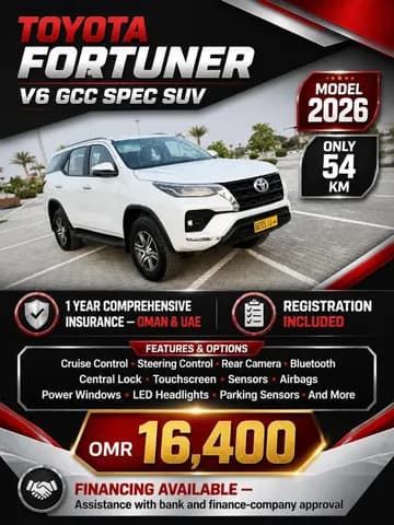 تويوتا فورتشنر 4.0L VXR 2026 جديدة تويوتا فورتشنر 4.0L VXR 2026 جديدة used_cars.forSale